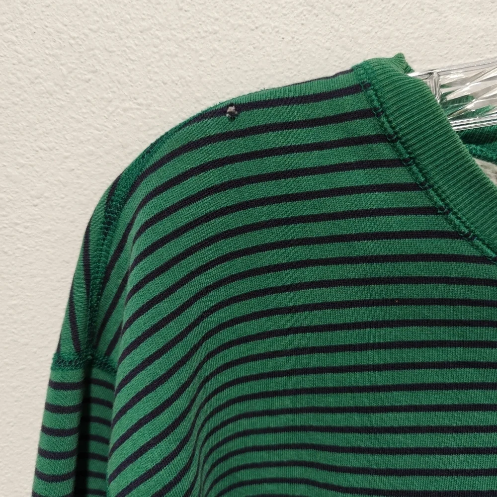 Vintage Polo Ralph Lauren Mens Sweater Crew Neck Medium Striped Distressed